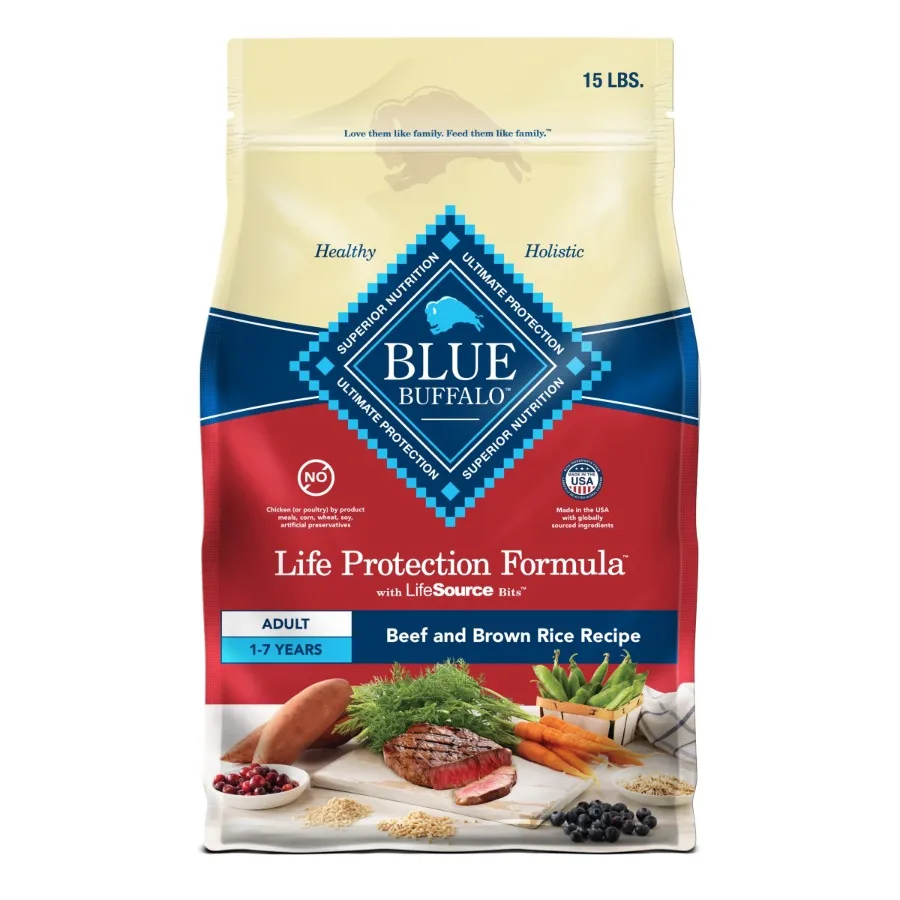 

Натуральный сухой корм для собак Life Protection Formula с говядиной и коричневым рисом, идеально подходит для активных собак и чувствительных пищеварений, способствует улучшению пищеварения.