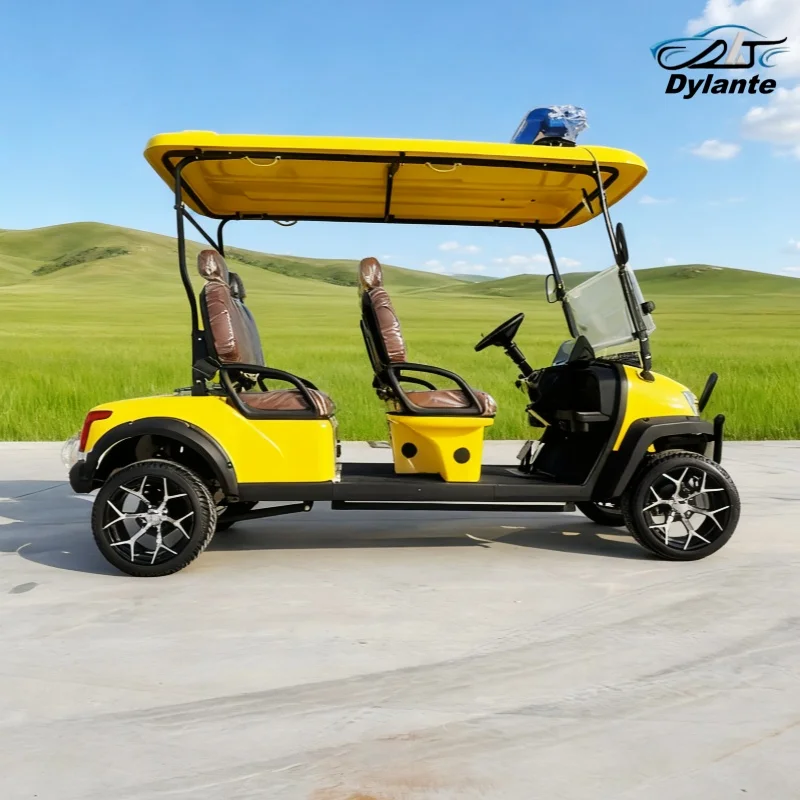 

Четырехколесная 4-местная электрическая тележка для гольфа, уличный легальный литиевый самокат для гольфа для взрослых, лучшая цена для туристистов TranSporTing