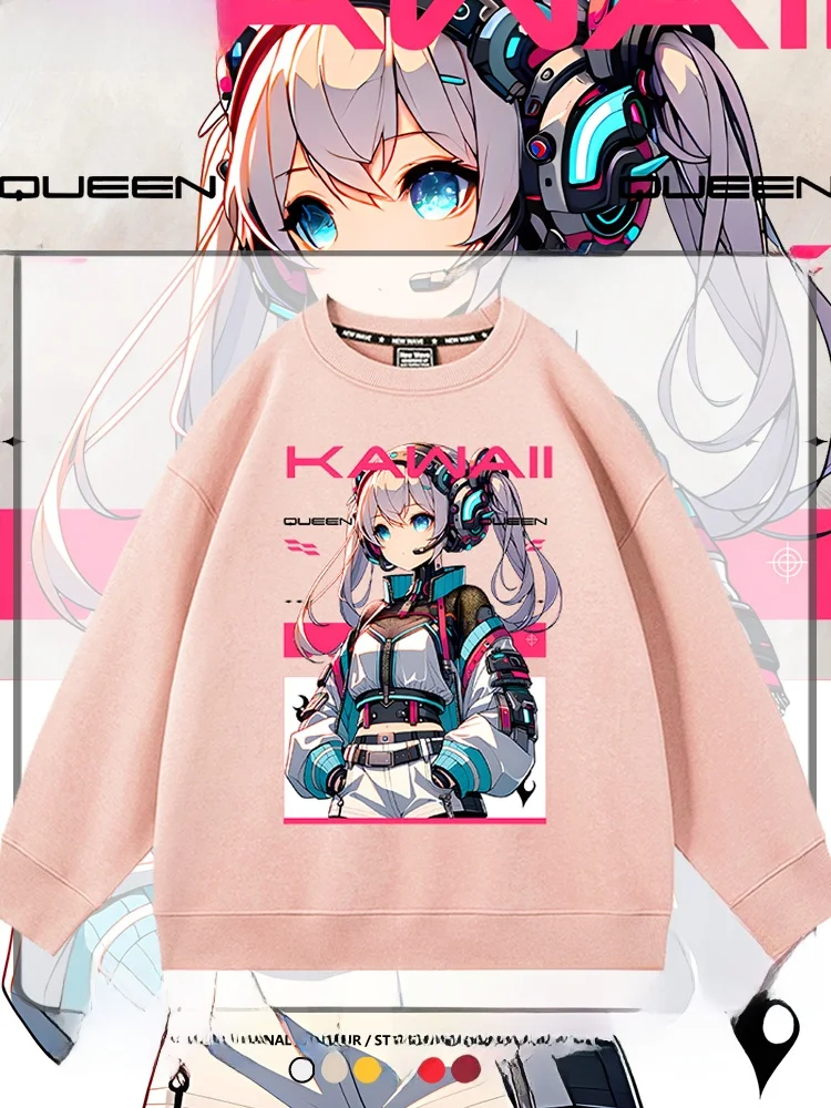

Мужская тонкая толстовка Cyber Goth с круглым вырезом и флисовой подкладкой, повседневная, для студентов, осенне-зимняя, модная, с геометрическим принтом