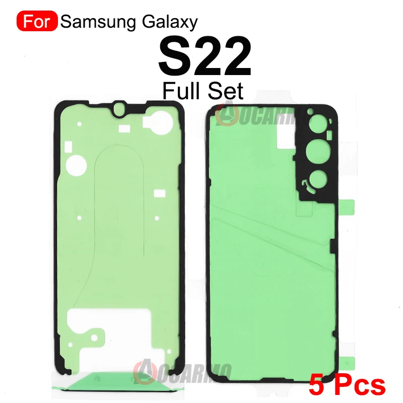 5Set Waterproof Adhesive For Samsung Galaxy S22 Plus S22+ S22U Ultra Front LCD Screen Back Cover Sticker Glue Replacement parts