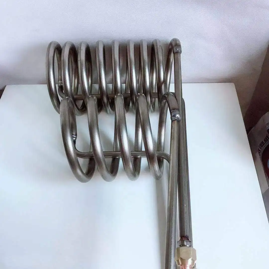Pure Titanium Evaporator Titanium Pipe Coil Stainless Steel Accessory For Seafood Fish Tank Refrigeration System