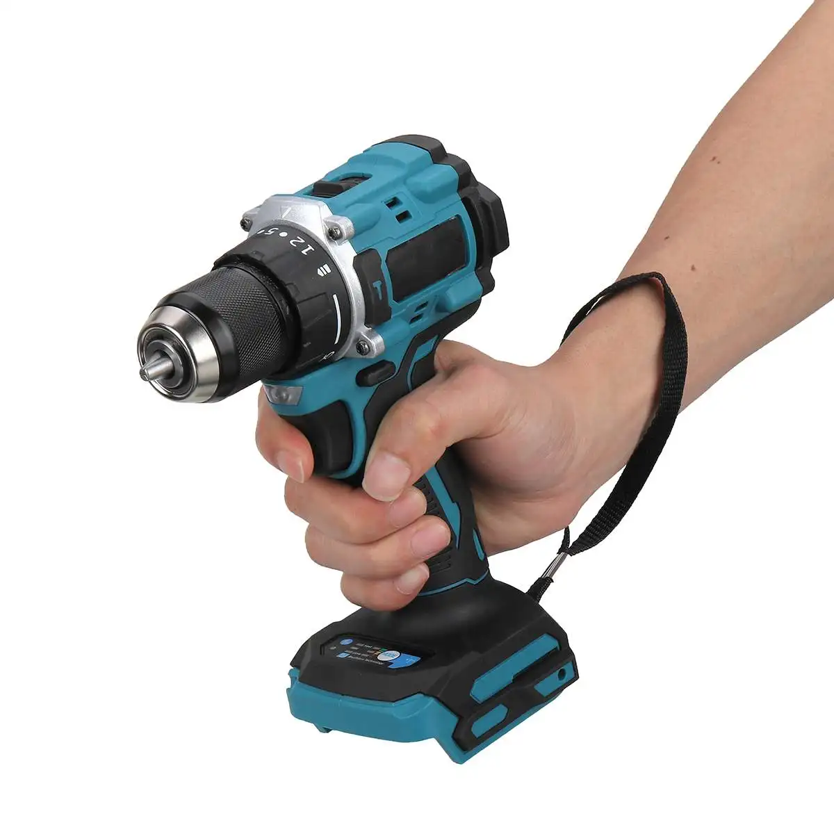 10mm Brushless Electric Impact Drill Wireless Screwdriver Hammer 20+3 Torque Cordless Power Tool for Makita 18V Battery