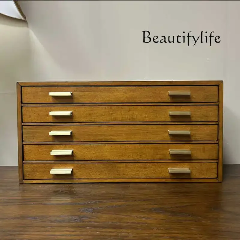 

C Solid Wood Large-capacity Storage Box, Log Cabinet, Drawer-type Storage Cabinet, Pure Solid Display Cabinet