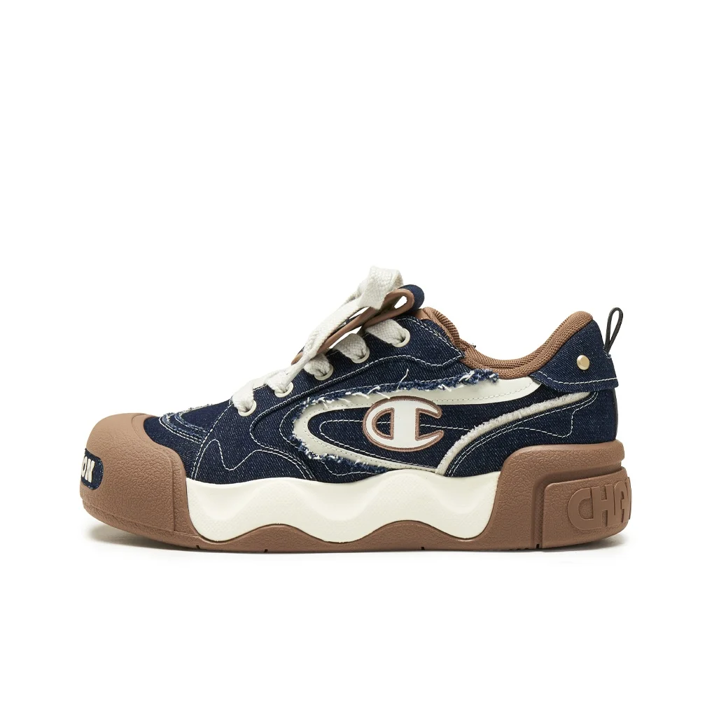 Champion Height Increasing Low top Casual Shoes Men's Junke Blue/Silver Birch Gray U6AFCTM06M8