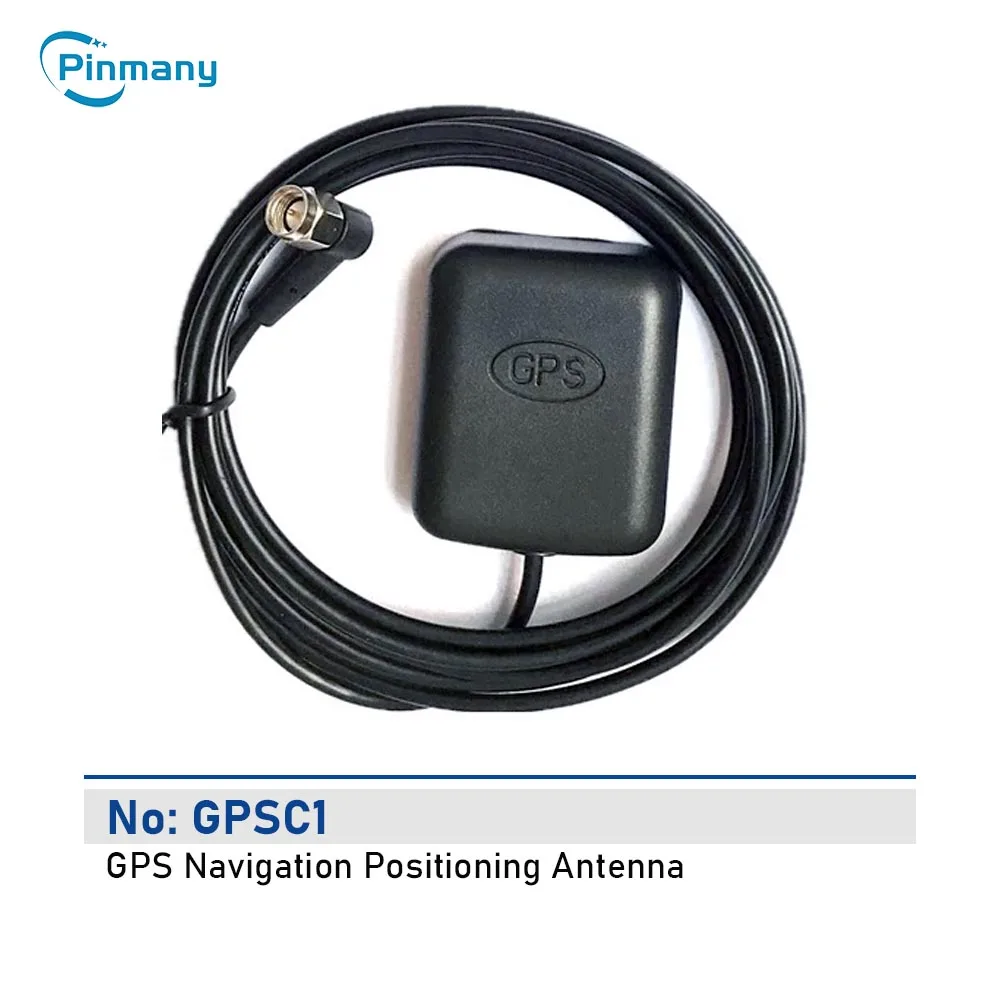 Pinmany Car GPS Cable Locate Tracking Navigation Antenna Adapter Length 170cm Elbow SMA Type Wiring Harness Connector