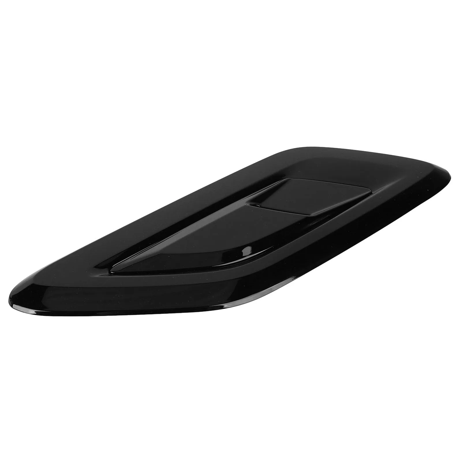 

Glossy Black Engine Hood Vent Grille Cover - Replaces OEM LR098770 - for Sport L494 2013-2022 Left Side