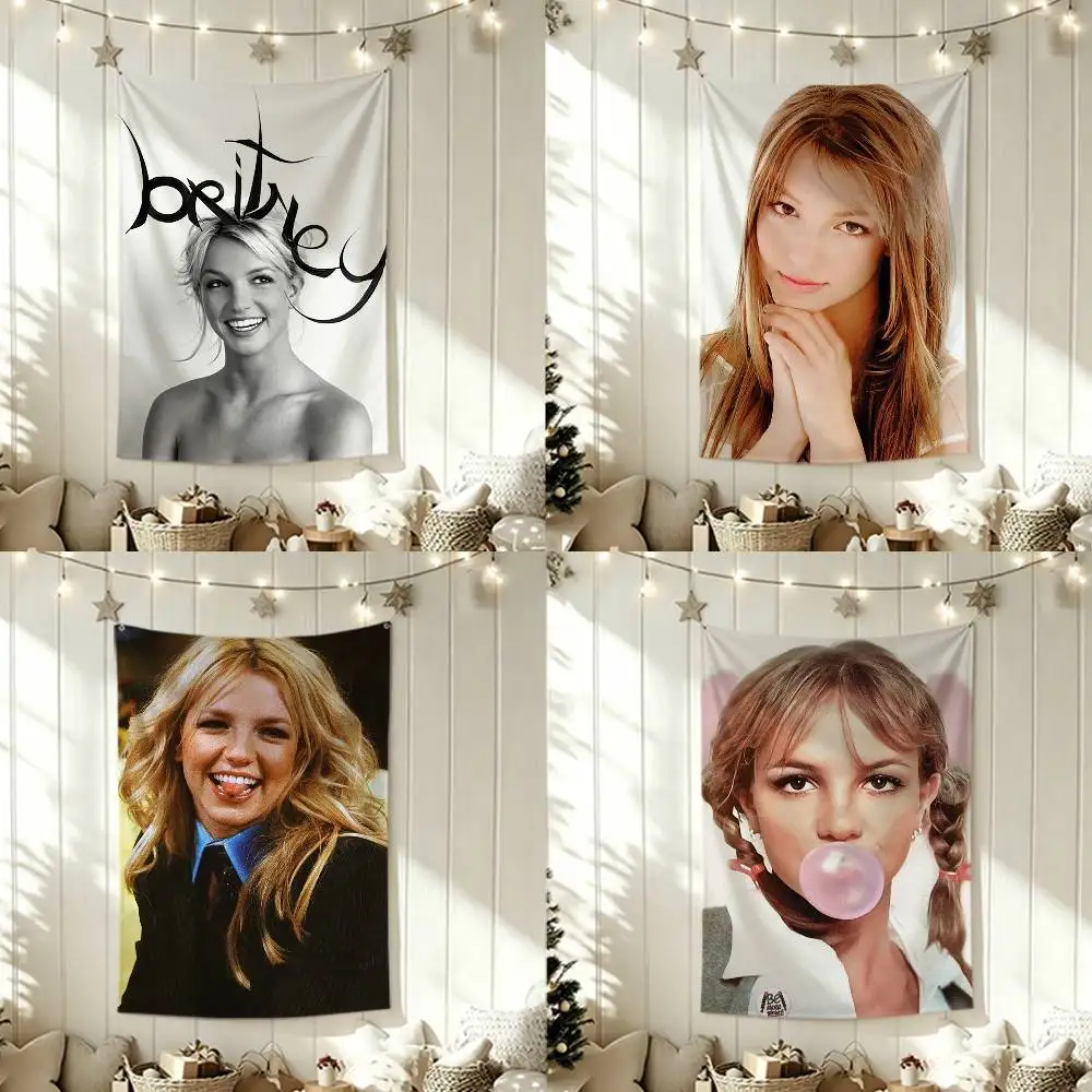 

B-Britney S-Spears Flags Wall Hanging Tapestry Outdoor Garage Room Decorative flag Background Blanket