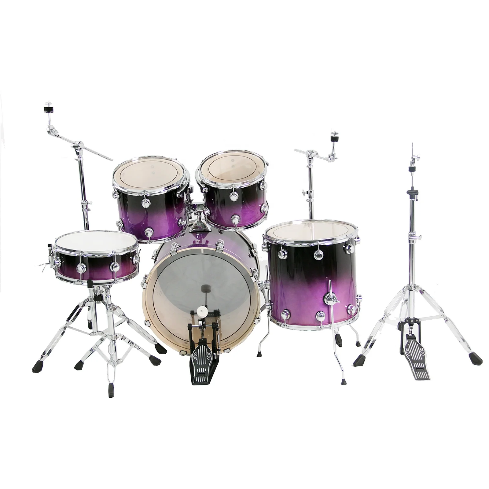 2027 Factory New Innovations Professional Purple Jazz Drum Set Quality Full Set
