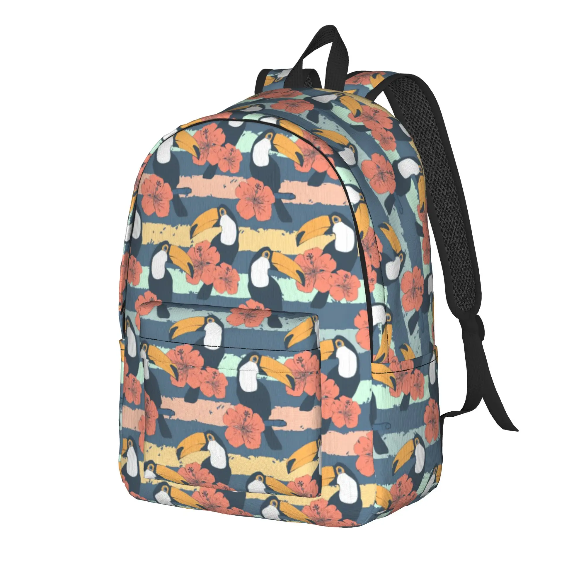 Tropical Toucan   (1) Backpack  Cycling Backpacks Female Stylish School Bags Designer Lightweight Rucksack