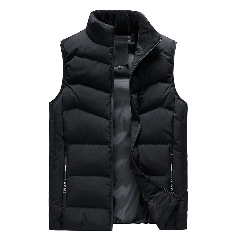 Windproof Men\'s vest Sleeveless Jacket Autumn Winter Waistcoat Down Cotton