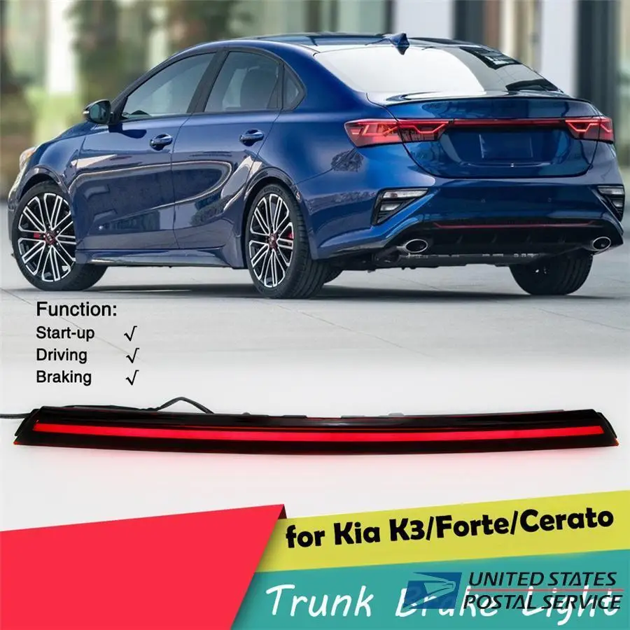 

For Kia K3 Forte Cerato 2019-2020 Car LED Rear Trunk Tail Light Stop Brake Lamp