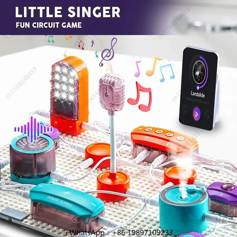 

2025 Kids Educational Physics Diy Snapping Electronic Circuit Toy Children Stem Toys Electronic Modules And Kits
