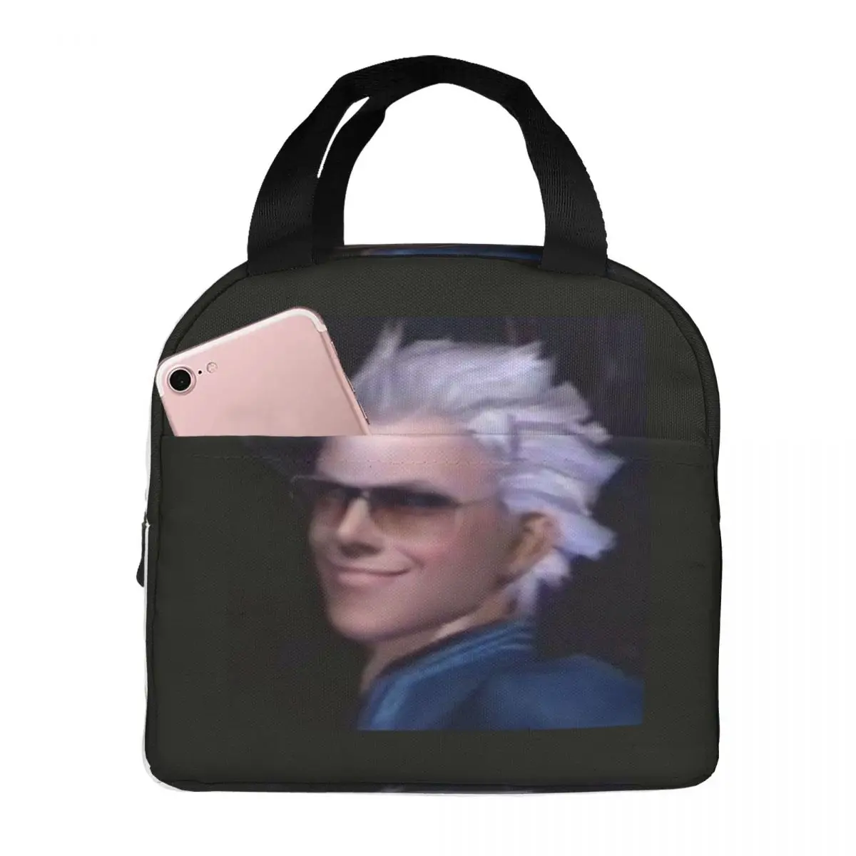 Vergil From The Devil May Cry Series Lunch Bags Insulated Bento Box Lunch Tote Picnic Bags Thermal Bag for Woman Kids Office