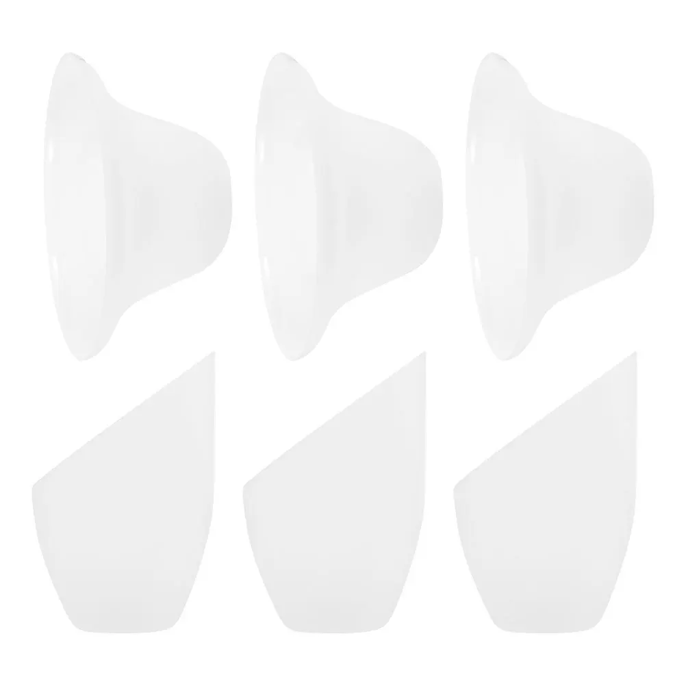 

6Pcs Plastic Horseshoe Lampshade Replacement White Inclined Head Lamp Cover for Pendant Table Floor Lamp White Lampshade