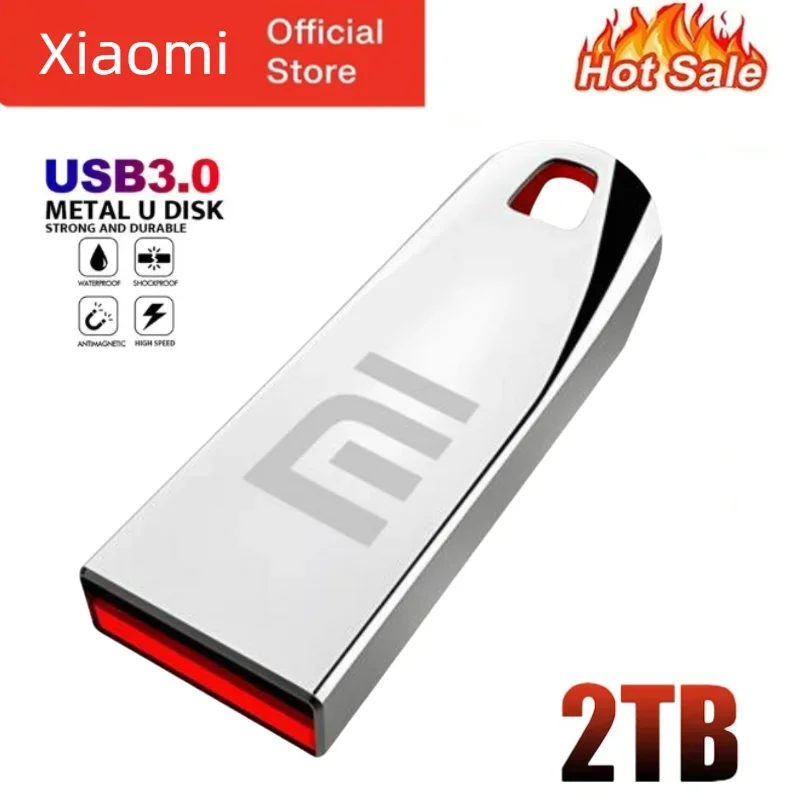 Xiaomi Metal 1TB USB Drive 2TB U Disk Flash Drives USB3.2 High Speed Pen Drive Portable SSD Memoria Flash Disk TYPE-C Adapter