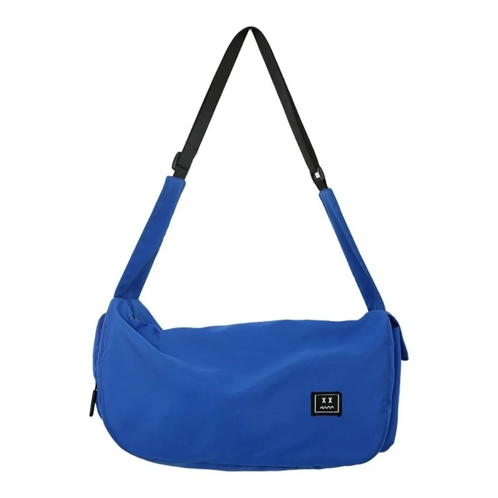 

Large Capacity Nylon Shoulder Bag Solid Color Korean Style Canvas Dumpling Bag Harajuku Commute Sports Crossbody Bag Daily