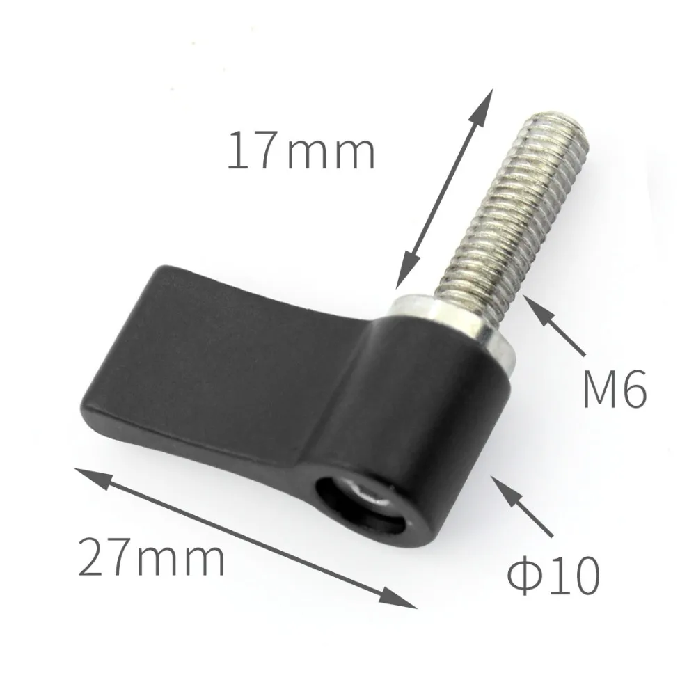 7-förmige Griffschraube aus Aluminiumlegierung, M4 / M5 / M6, verstellbare enge Verriegelungsschrauben für Action-Kameras, DSLR-Fotostudio-Zubehör – Detail 16