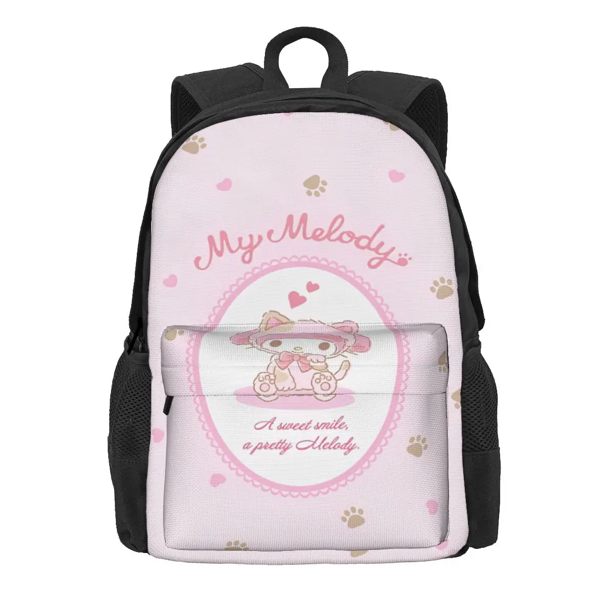 

Sanrio Kawaii My Melody Women Backpack Mochila Print Student School Bag Anime Laptop Rucksack Teenage Waterproof Travel Rucksack