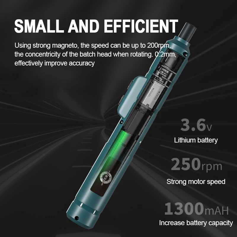 Mini Wireless Electric Screwdriver Set Cordless USB Rechargeable Screwdriver 3.6V 250r/Min Home Electric Drill Repair Power Tool