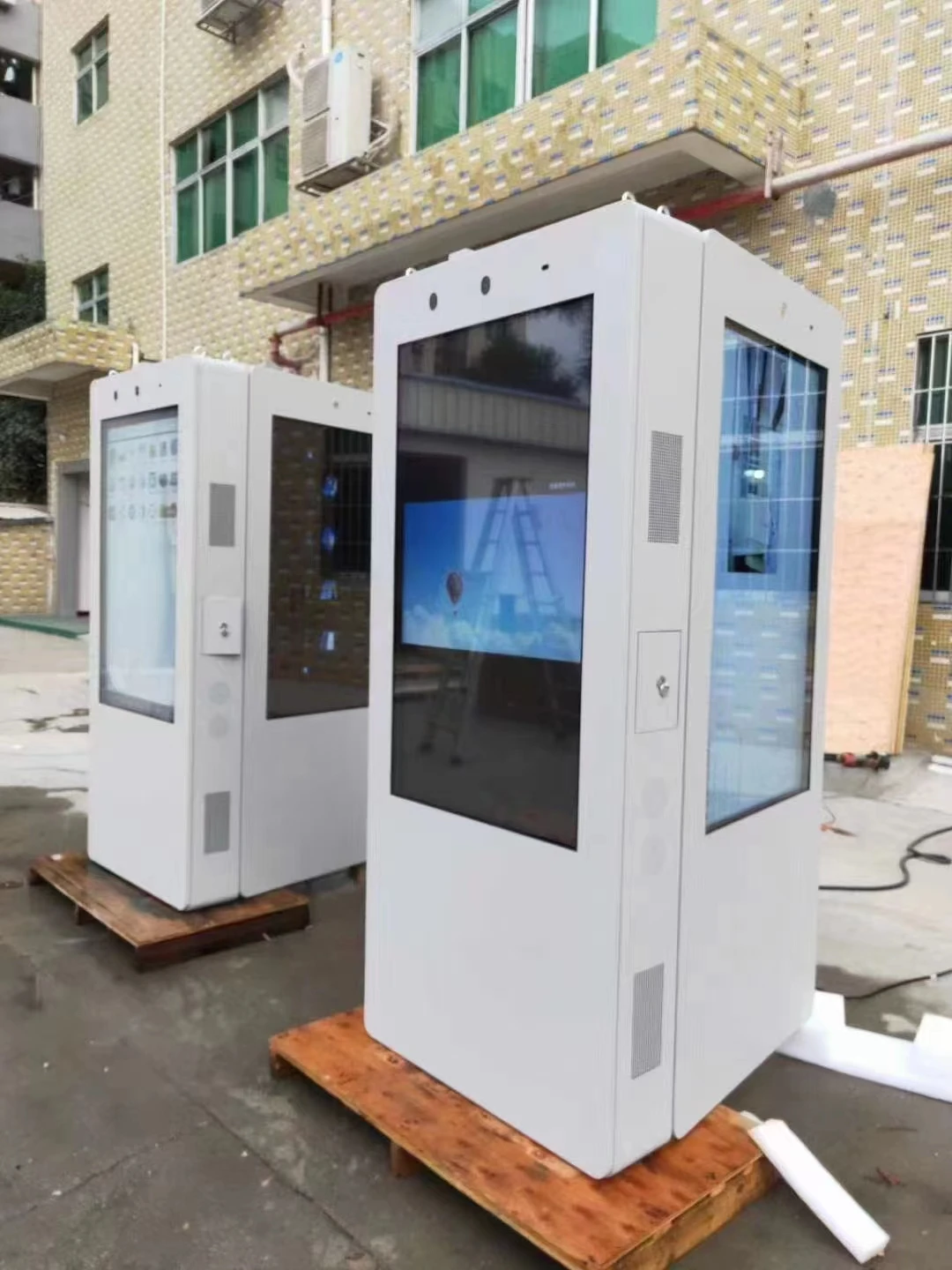 49 55 65 tela exterior do signage de digitas da reprodução da propaganda do lcd dos multimédios de 75 polegadas