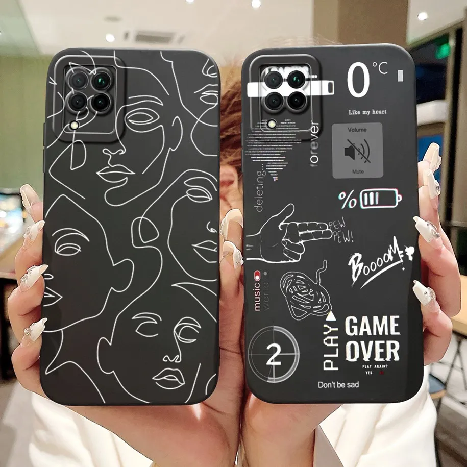 For Huawei P40 Lite Case JNY-L21B L22A Camera Protection Shockproof Cover Cool Painted Fundas For Huawei Nova 7i Nova6 SE Bumper