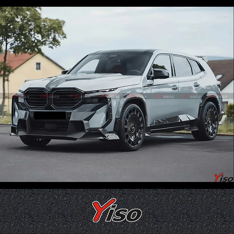 Suitable for XM modified MSY carbon fiber front lip wheel eyebrow side skirt Rear lip wind blade tail spoiler XM diffuser