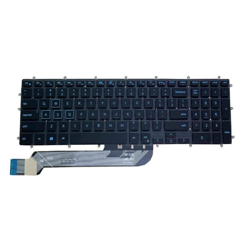 Original Replacement Keyboard with Backlit for Dell Inspiron15 5570 5575 7577 7587 7568 7566 Series US English Layout