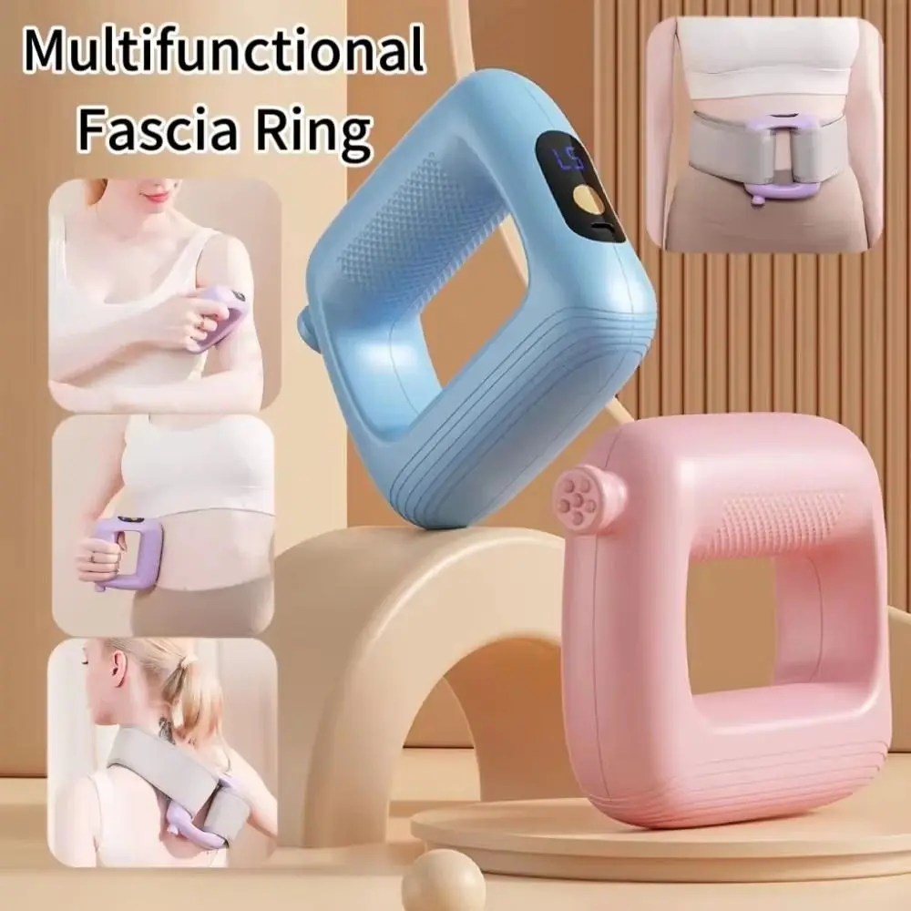 

Electric Fascial Massage Ring High Frequency Muscle Masajeador Body Massage Machine Vibration Handheld Waist Massager