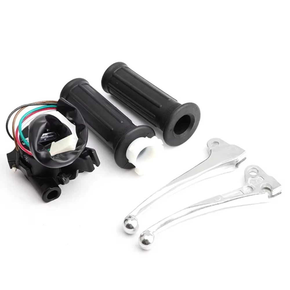 Motorcycle Throttle Accelerator Handle Grips Brake Lever For Yamaha PW50 PY50 PW PY 50 PEEWEE PIWI Dirt Pit Bike Motorbike Parts