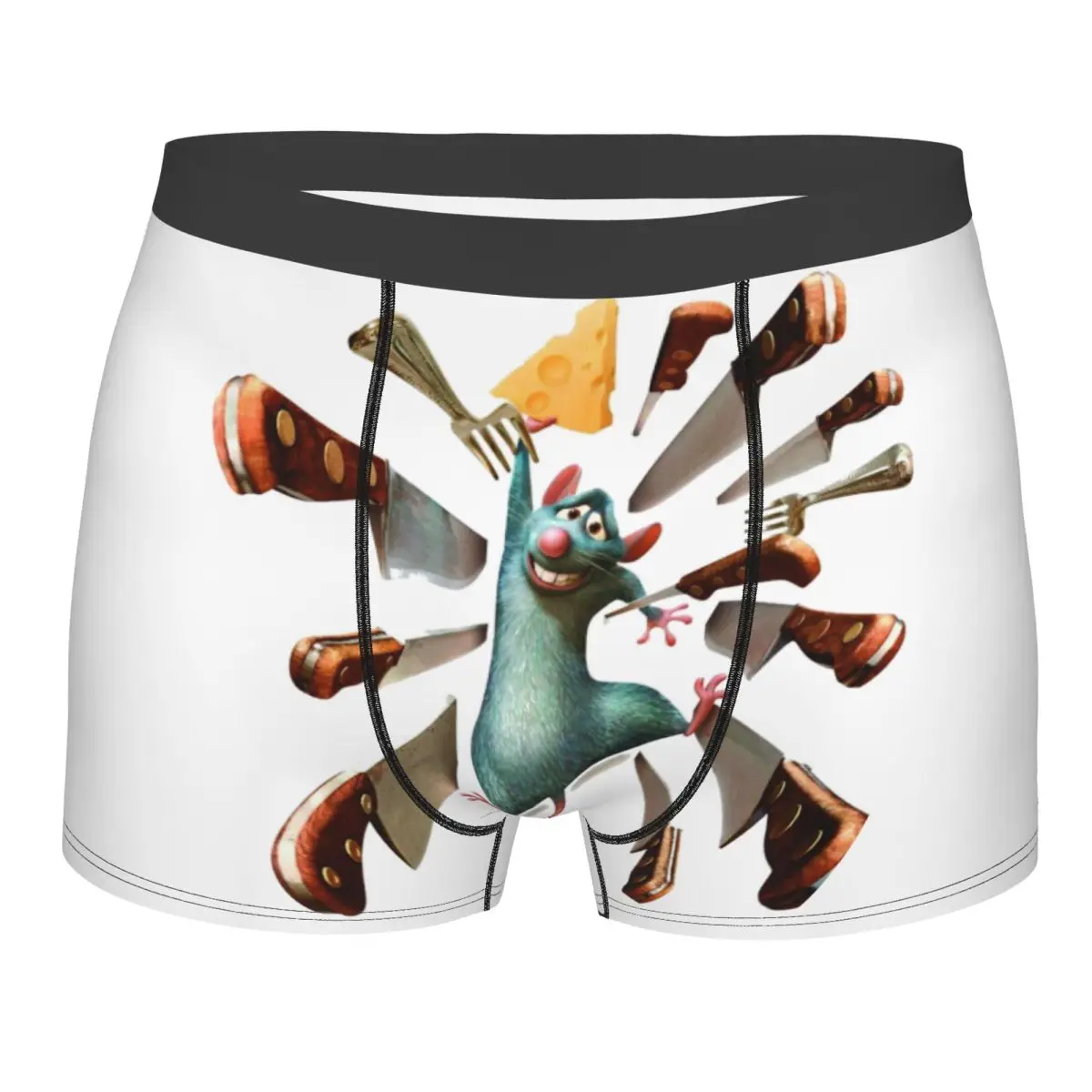 Ratatouille Remy Cartoon Movie Intimo da uomo Mutandine boxer personalizzate stampate sexy