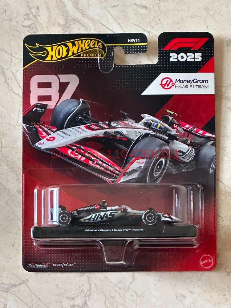 Hot Wheels Original Premium Gold Label Hrv11 1/64 F1 Diecast Model Car Formula Racing Team Livery Collectible Vehicle Model Gift