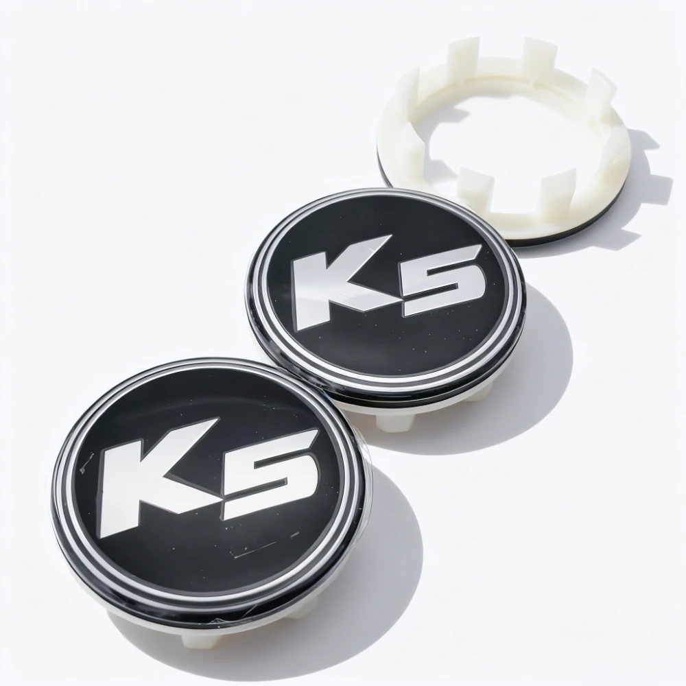 

4 шт., черные, серебристые колпаки с логотипом K5, центральные колпаки колес автомобиля, диаметр 58 мм, диаметр 50 мм, колпаки ступицы обода, пылезащитный чехол, замена автомобильных аксессуаров