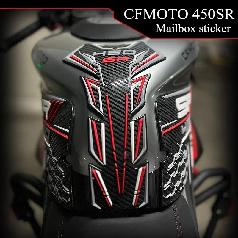 For CFMOTO 450SR 450srs Motorcycle Rubber Fuel Tank Decoration And Protection Stickers Pad Bike Colorful Decals Can Choose Style