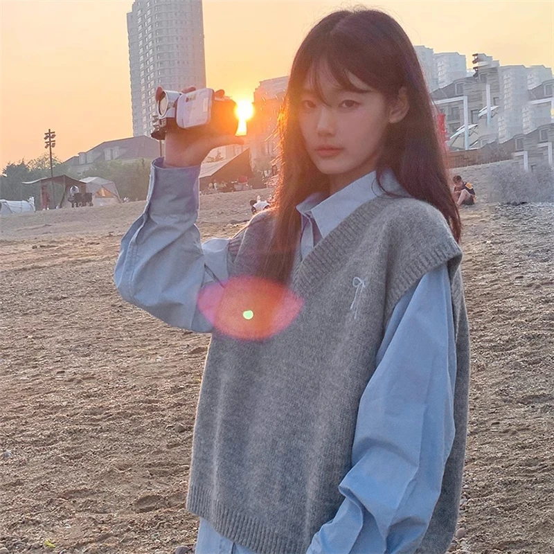 

Жилеты Жилеты Женский жилет Готический весенний льняной контрастный цветной блок Простой женский стиль с круглым воротником Офисная одежда без рукавов