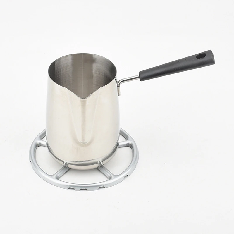 1Pcs Silver Color Galvanized Gas Stove Cooker Plate Coffee Moka Pot Stand Coffee Maker Shelf