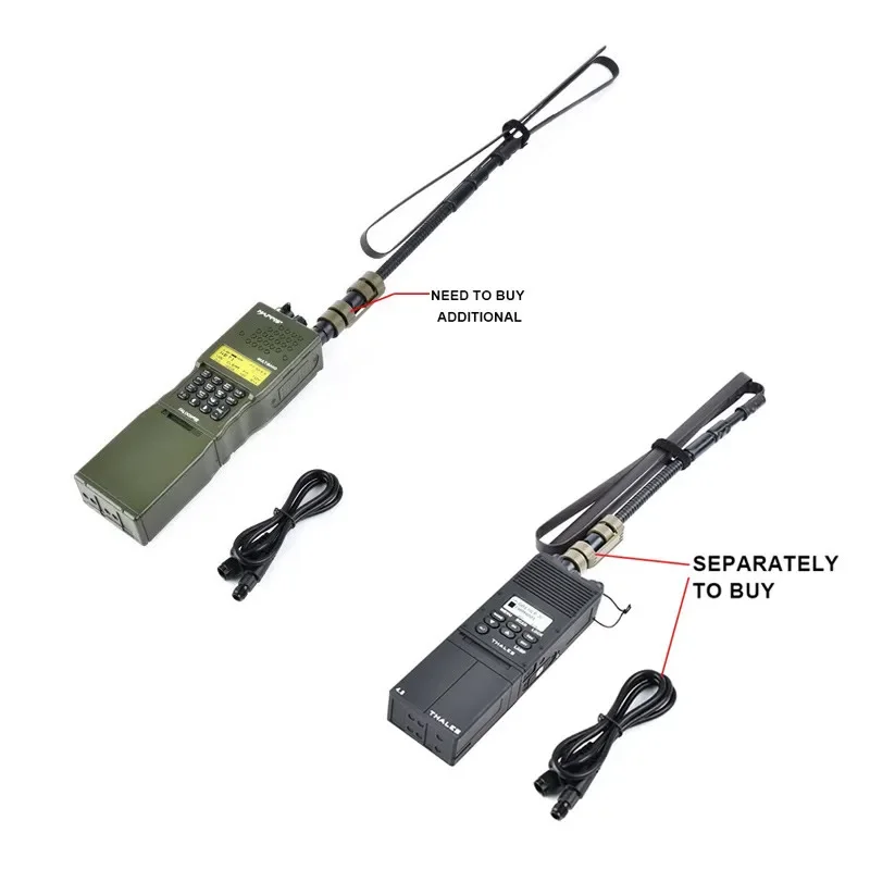 Tactical Militar Walkie Talkie, Walkie Talkie, Dobrável Antena Package, Não Funcional, Chassis Modelo de Simulação, PRC-148, 152