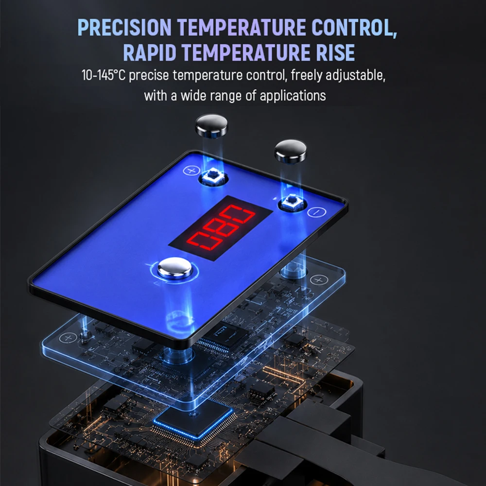 IFixes IFK7 Cell Phone Screen Preheat Puller 10-145°C for IOS/Android Phone Repair Screen Heating and Screen Removal Tool