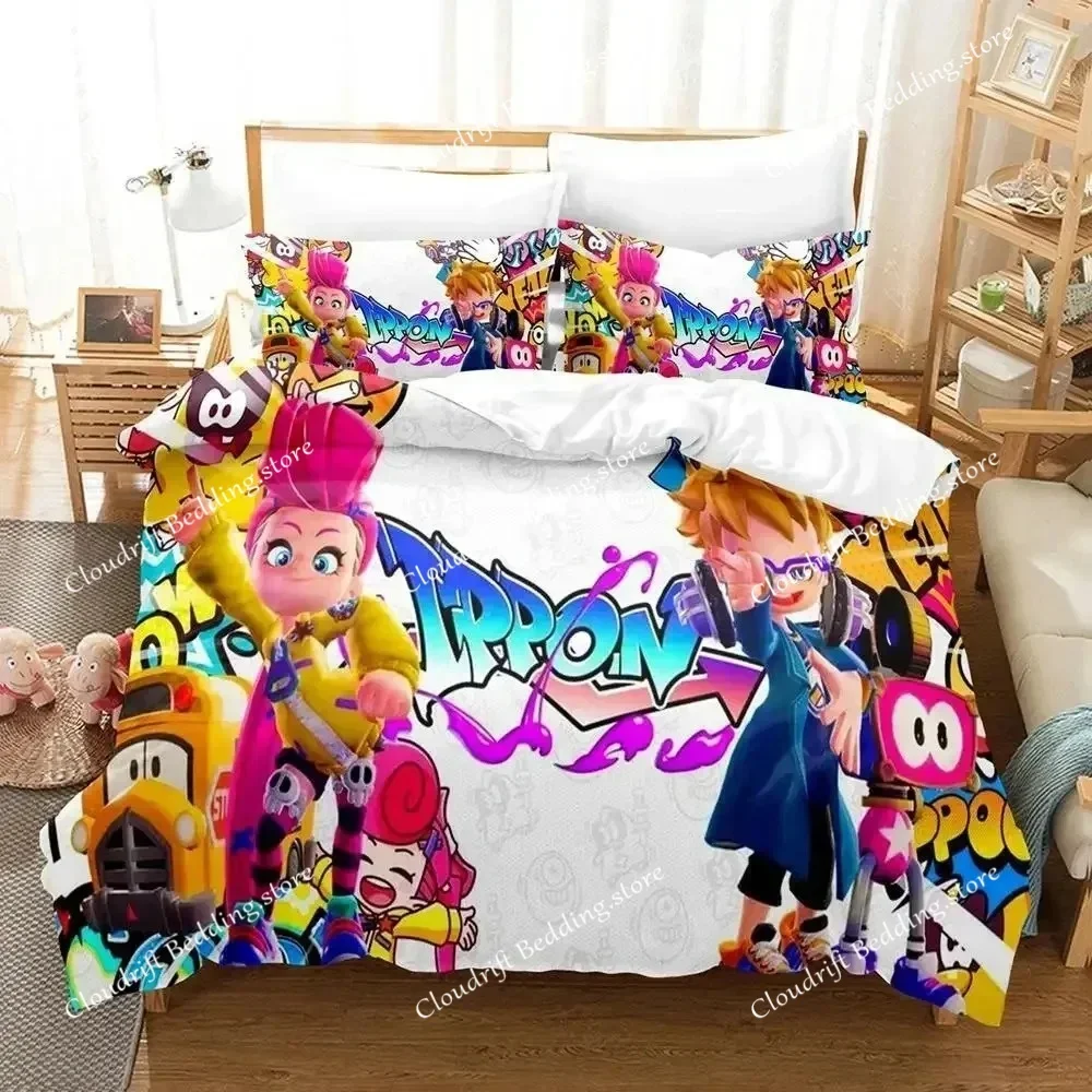

Game Ninjala Bedding Set Single Twin Full Queen King Size Bed Set Adult Kid Bedroom Duvet cover Sets 3D Print Kawaii Kids Camas0