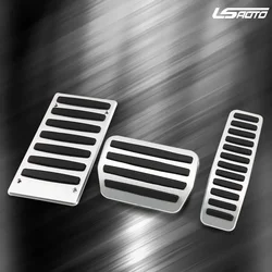 LS AUTO Car Pedal Covers For Porsche Cayenne/Volkswagen Touareg/Audi Q7 Aluminum alloy Car styling Car Pedal Pads Non-slip