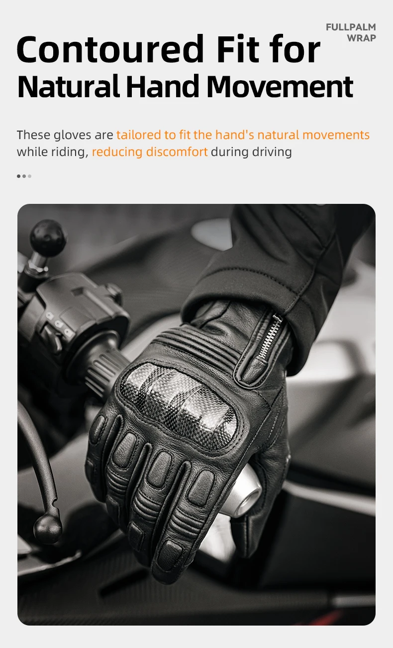 ROCKBROS Handschuhe, Vollfinger-Rennhandschuhe, Motorrad-Taktikhandschuhe, Touchscreen, Outdoor-Sport, Schutz, Radfahren, Fahrradhandschuhe – Detail 4
