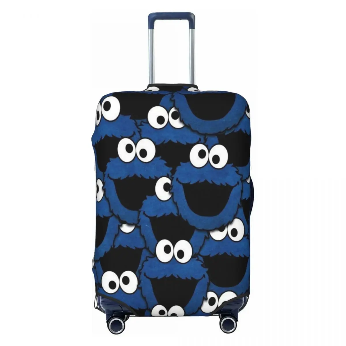

Custom Cookie Monster Television Programs Luggage Cover Cute Suitcase Protector Covers Suit For 18-32 inch