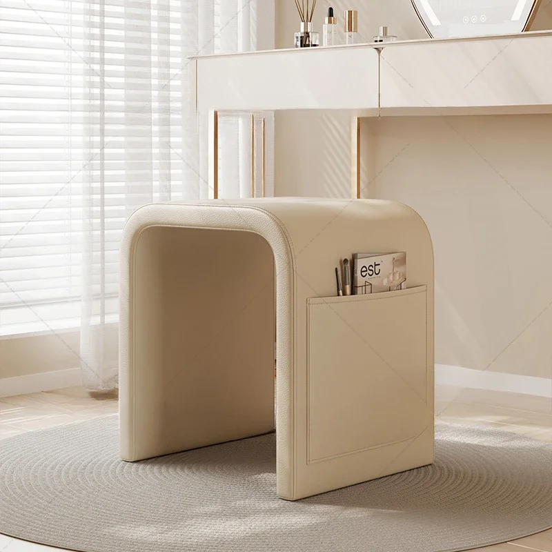 

New makeup stool, light luxury high-end dressing table, stool for home girls modern cream style, master bedroom makeup chair