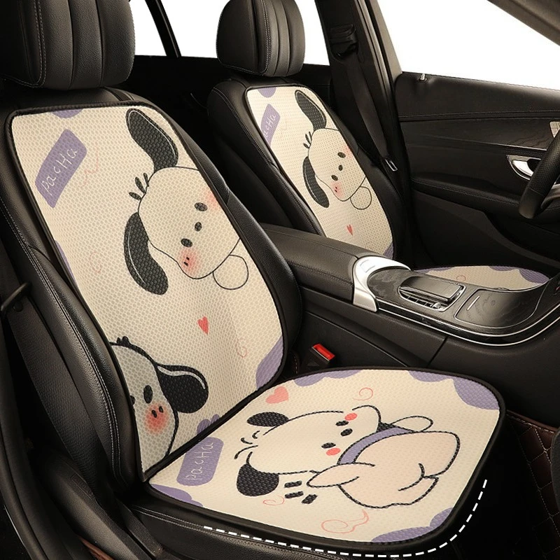 Soft Comfortable Funny Cartoon Print Car Seat Pad Breathable Mesh Fabric Sponge Liner Easy to Install Suitable for Most Vehicles