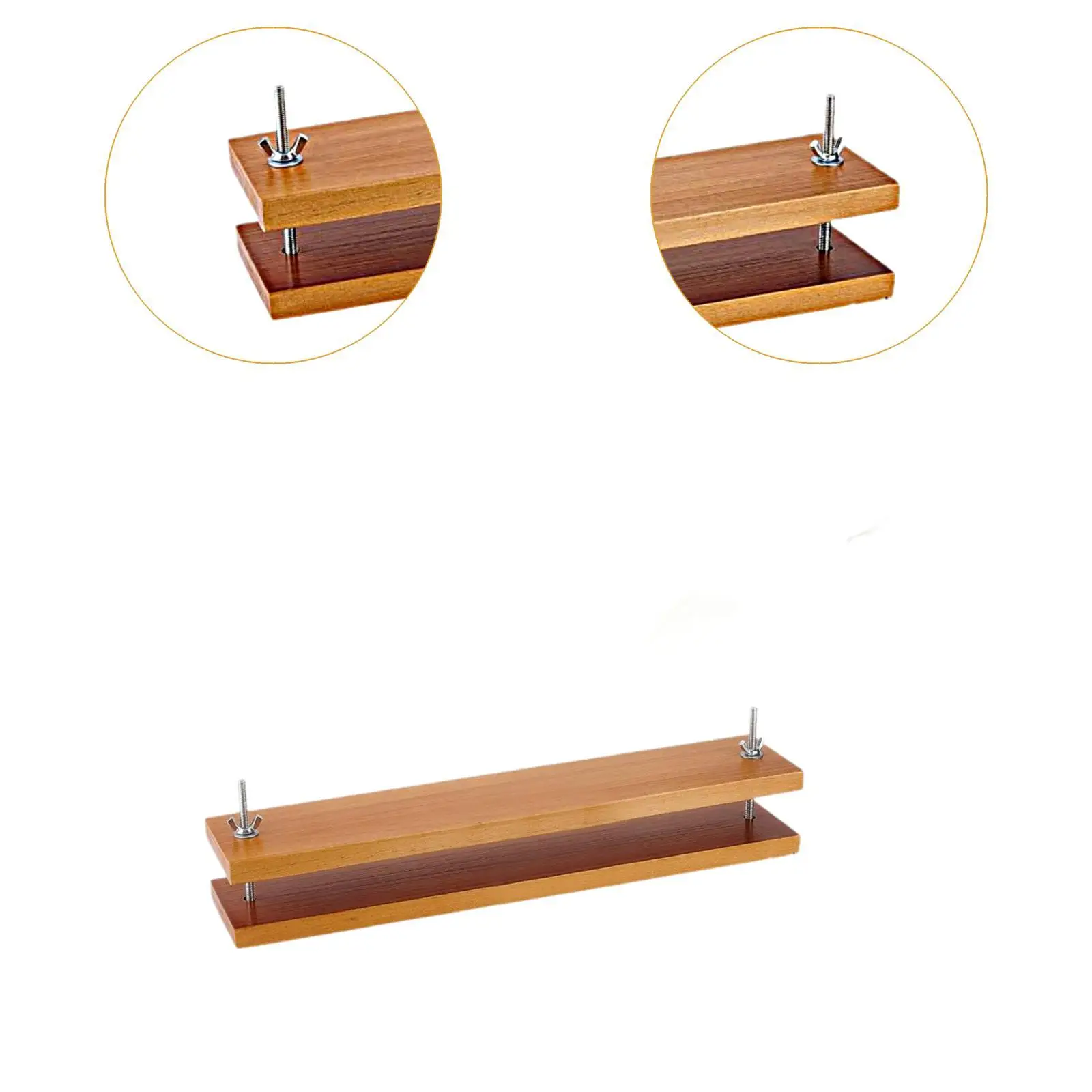 Wooden Bookbinding Press Convenient to Use Practical Wooden Book Press Binding Press for School Desktop Home Scrapbooking Tags