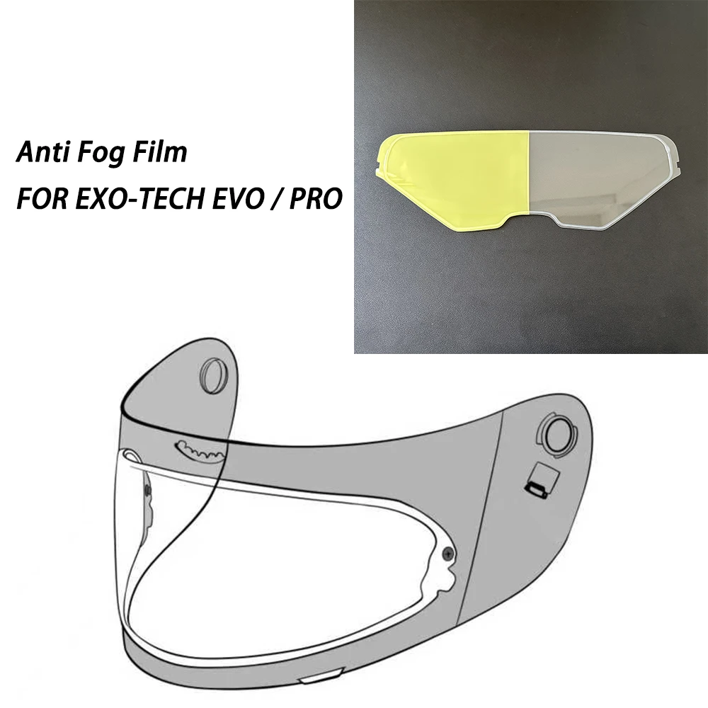 Motorcycle Helmets Lens Film For Scorpion EXO-TECH EVO PRO Flip-Up Helmet Visor Anti Fog Film