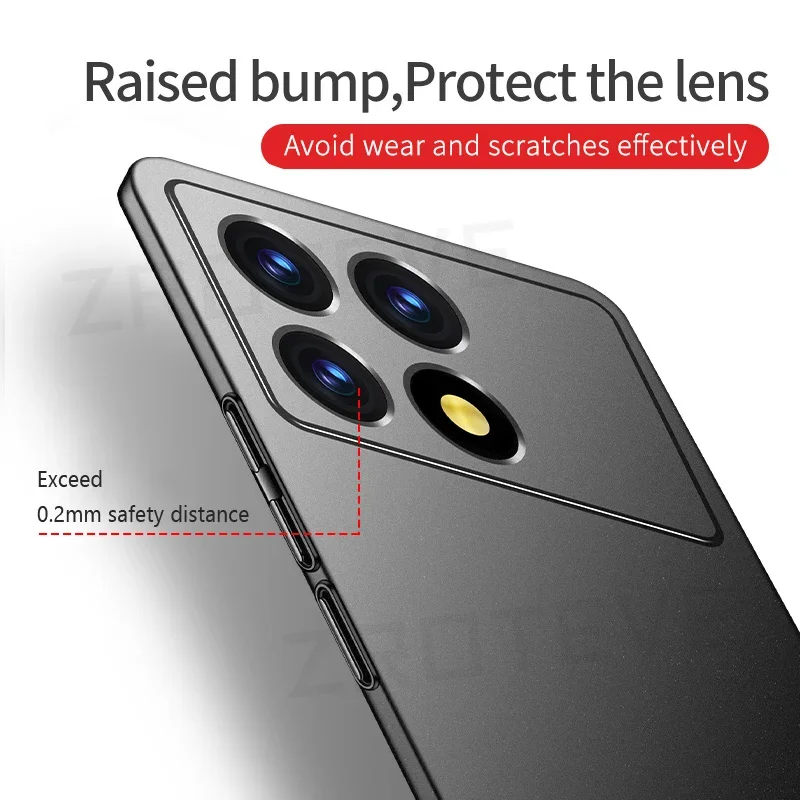 For PocoF6 Case ZROTEVE Ultra Thin Hard PC Matte Cover For Xiaomi Poco F6 F6Pro Xiomi Mi Pocophone F5 F5Pro PocoF5 Pro 5G Cases