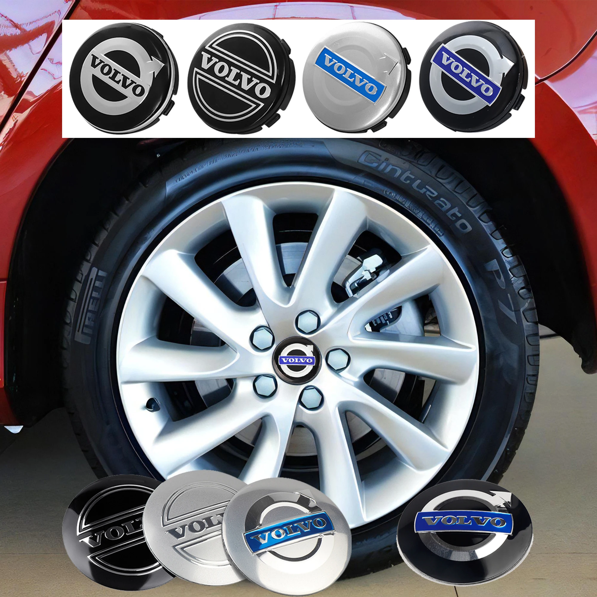 

Крышки центральной ступицы колес автомобиля, чехлы на обод, аксессуары для Volvo R Design T6 AWD C30 C40 C50 C70 S40 S60 S70 S80 S90 V40 V50 V60