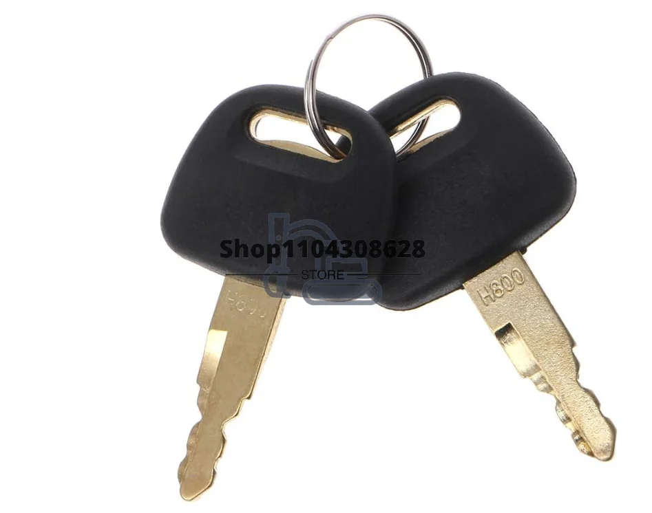 

2 шт. подходит для ключей экскаватора Hitachi ZAX60 70 120 210 200, открывание дверей H800, универсальный ключ запуска и зажигания