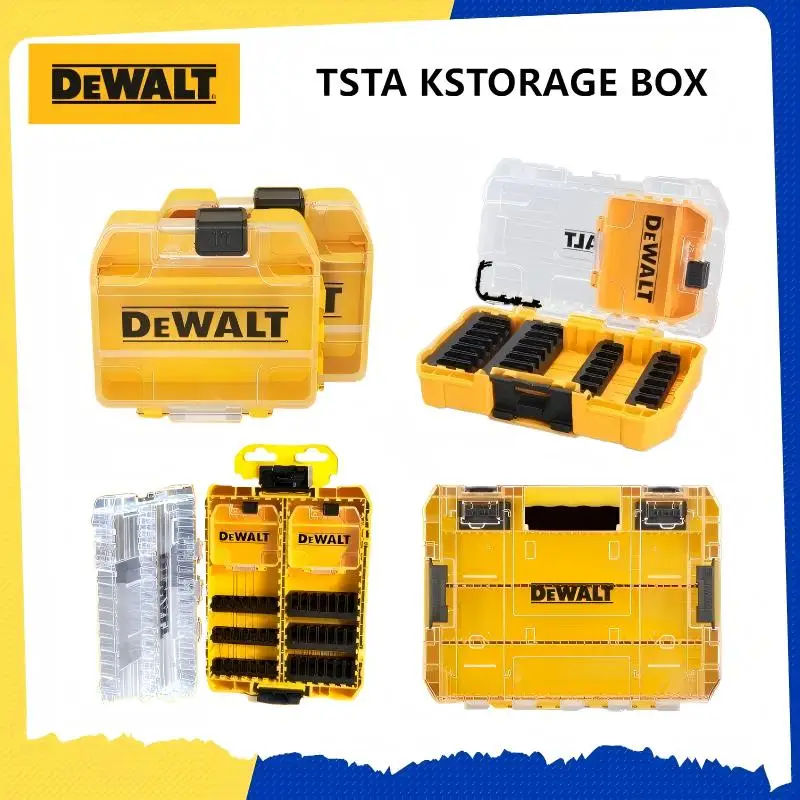 صندوق تخزين قوي من DEWALT TSTAK - متوسط/كبير، حافظة أدوات كهربائية لقم مفك البراغي (DT70800/DT70801/DT70803/DT70839) #1