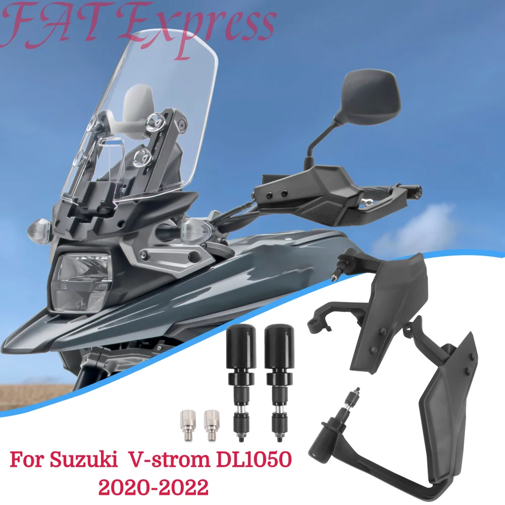 

2021 DL1050 Handguards Protectors Hand Guards For Suzuki V-strom DL 1050 2020-2022 Motorcycle Bar End Handle Handguard Mount